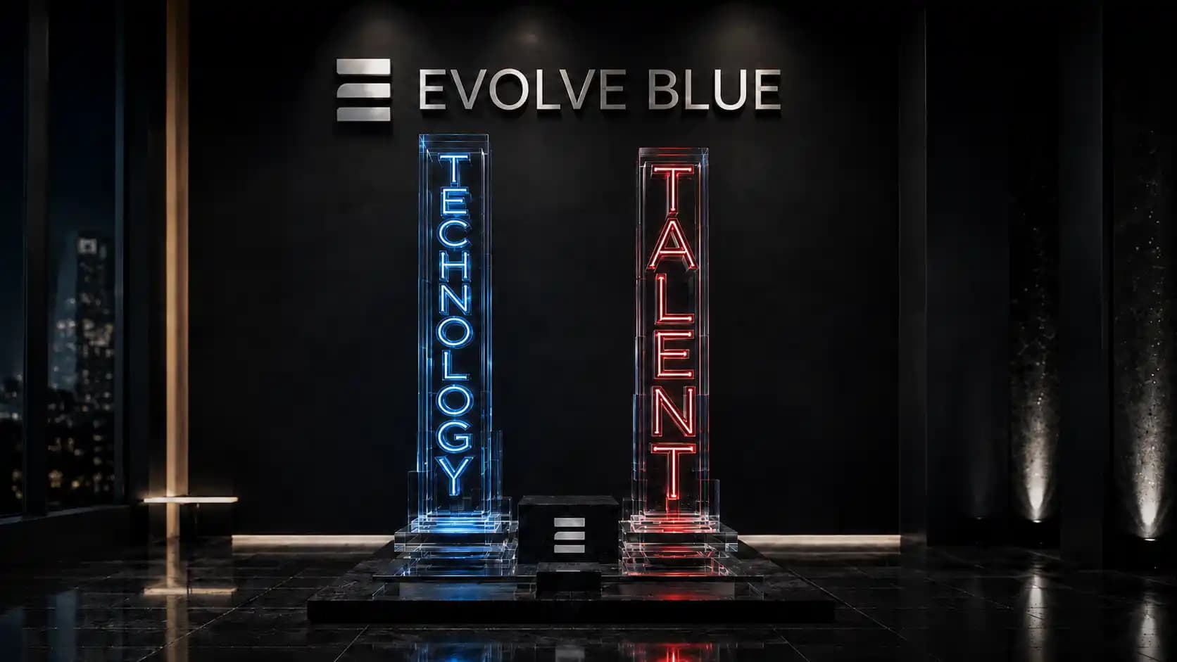 Evolve Blue team collaborating on technology delivery and technical talent programs