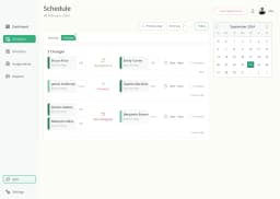 Behavior Span schedule with pending bulk changes and reschedule tracking