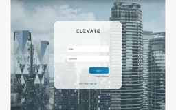 ELEVATE login screen