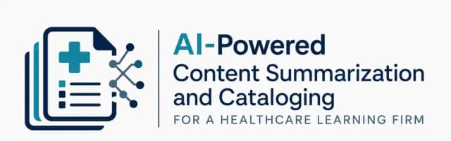 Healthcare AI content summarization platform visual