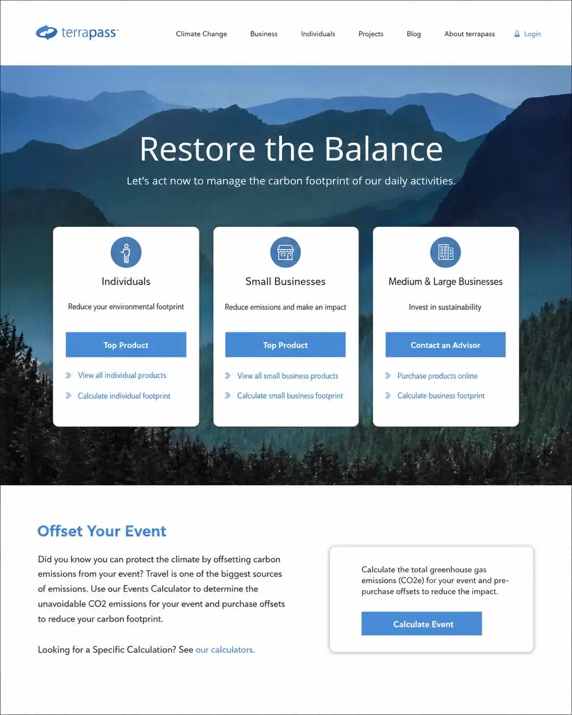TerraPass tablet climate platform experience