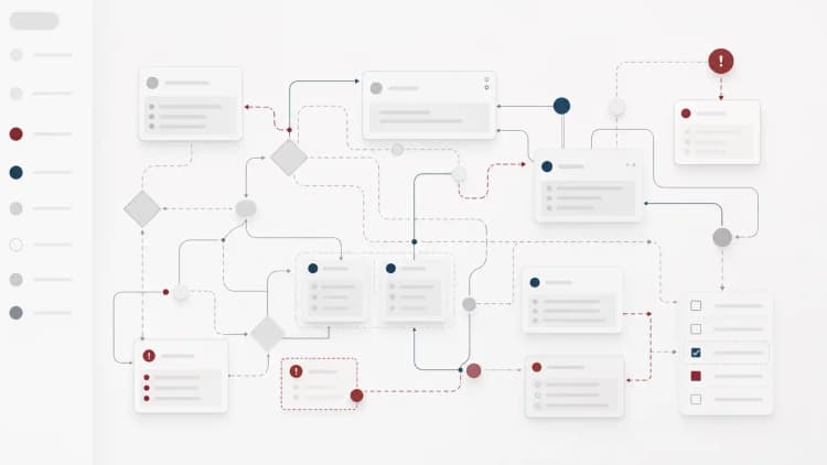 Tangled release workflow with unclear approvals and unresolved alerts
