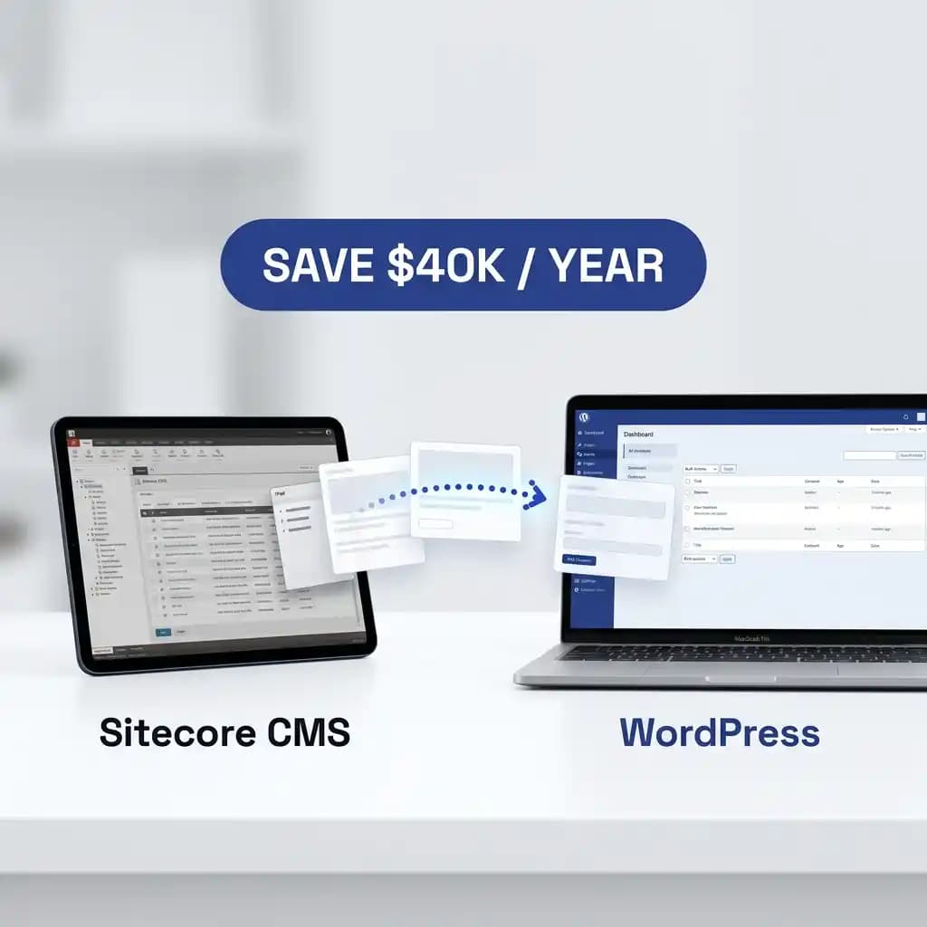 Sitecore to WordPress AI migration mapping pages, templates, and components