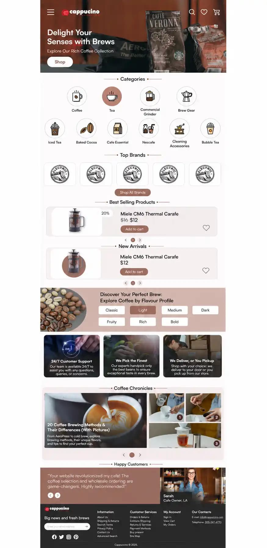 Capporders ecommerce mobile storefront