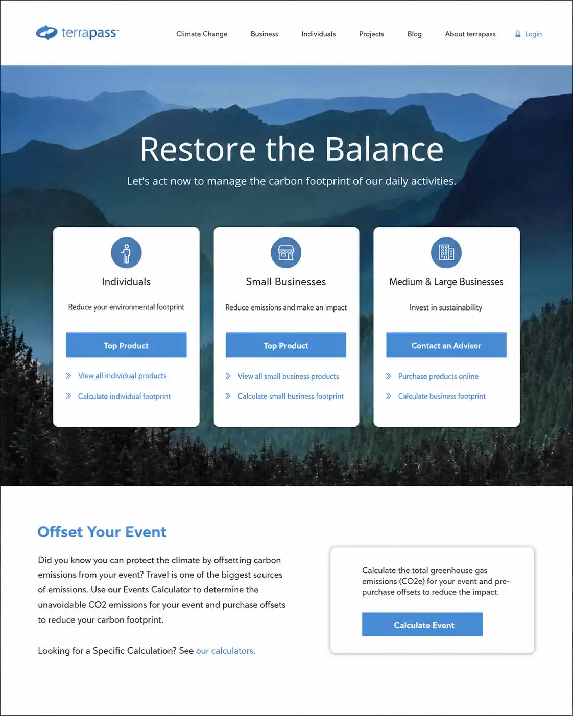 TerraPass tablet climate platform experience